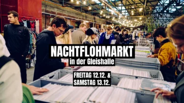 Header für Nachtflohmarkt in der Gleishalle Oberhafen