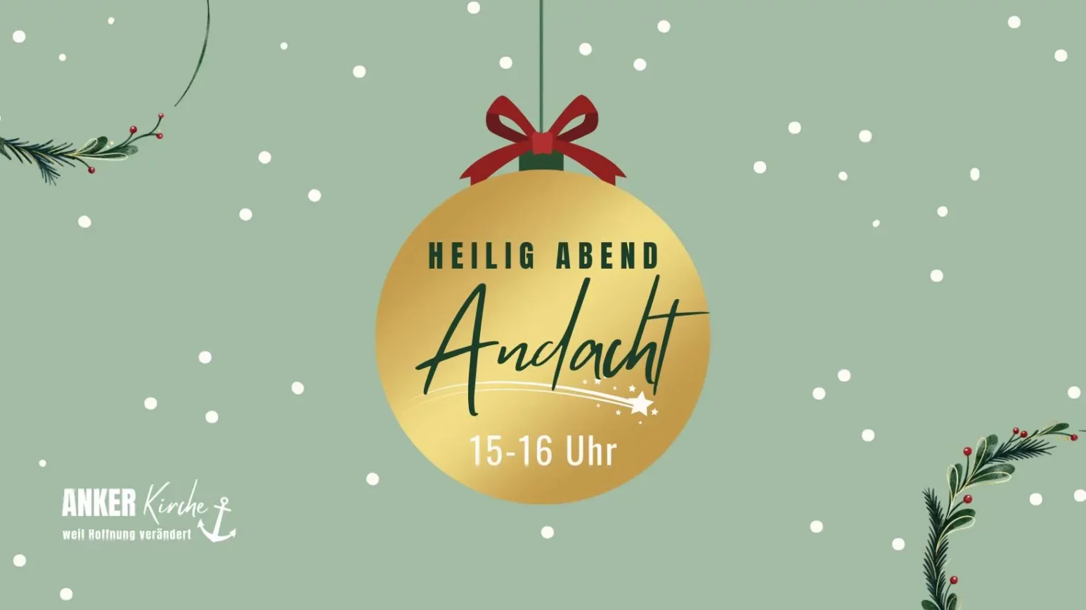 Illustration zur Heilig Abend Andacht in der Anker Kirche