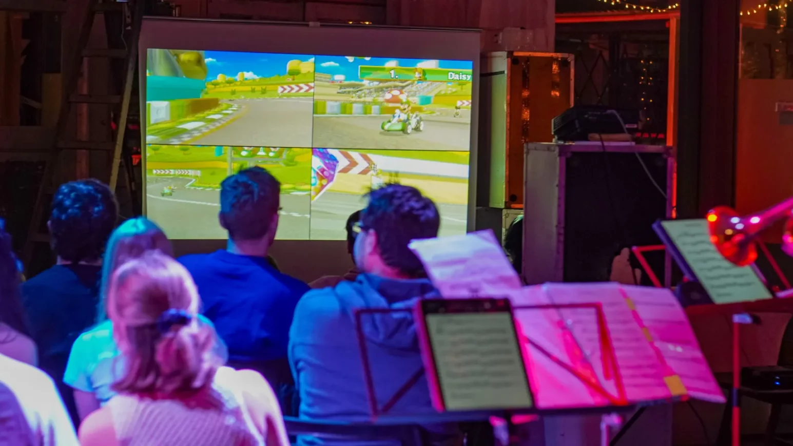 Mario-Kart Turnier mit Liveband im Haus 73
