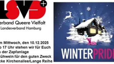 Glühweintrinken für Menschenrechtsarbeit in Lange Reihe