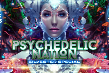 Plakat zu der Veranstaltung Psychedelic Nation im Docks