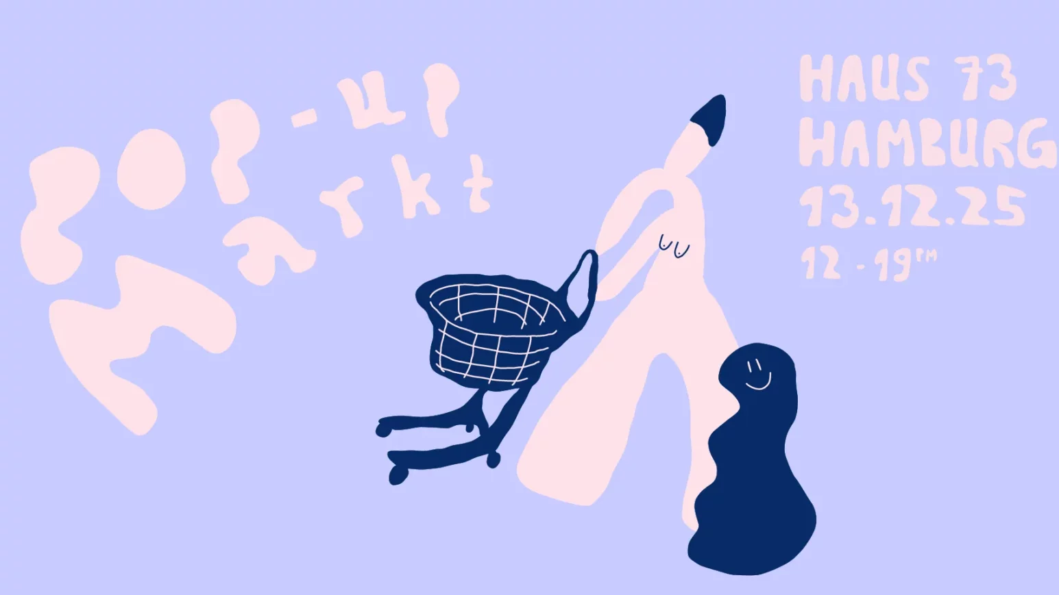 Illustration für Pop-Up Markt im Haus 73