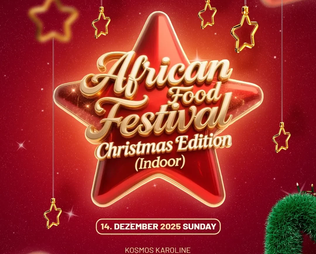 Plakat für African Food Festival Christmas Edition