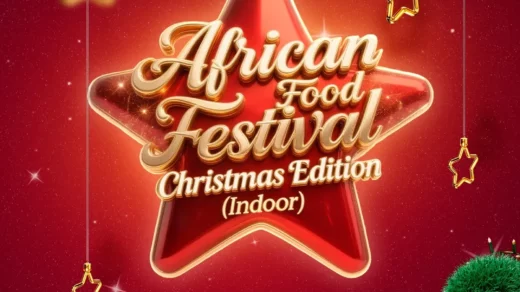 Plakat für African Food Festival Christmas Edition