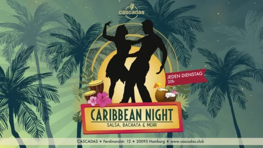 Header für Caribbean Night im Cascadas