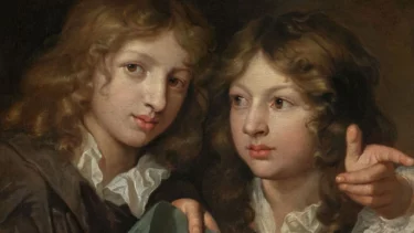 Ein Portrait von zwei Jungen, © Caspar Netscher