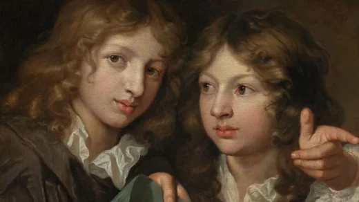 Ein Portrait von zwei Jungen, © Caspar Netscher