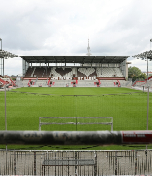 Hier wird das Derby im Januar ausgetragen: Der Platz im Millerntor-Stadion