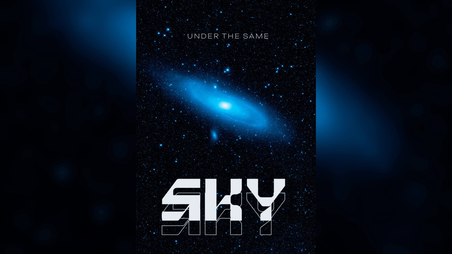 Der Flyer zu der Ausstellung „Under the same Sky“ im MOM Art Space Hamburg