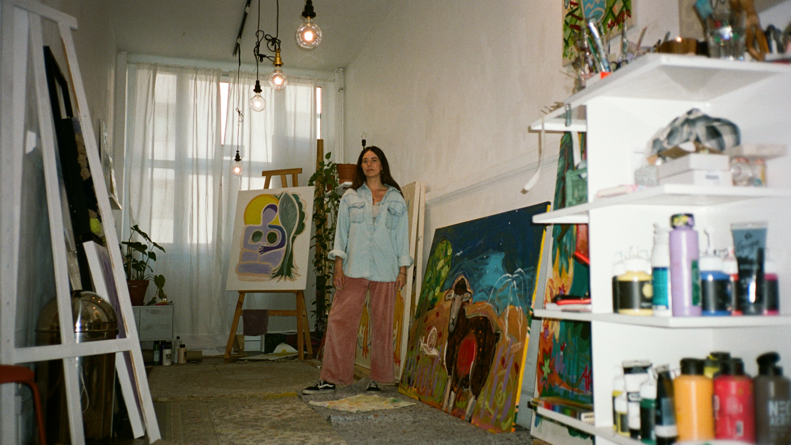 Sabela García Cuesta in ihrem damaligen Studio: Heute wird aus diesem Raum die Little Sister Gallery