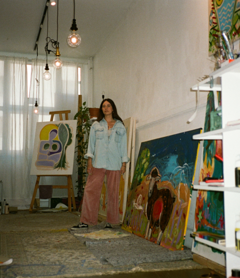 Sabela García Cuesta in ihrem damaligen Studio: Heute wird aus diesem Raum die Little Sister Gallery