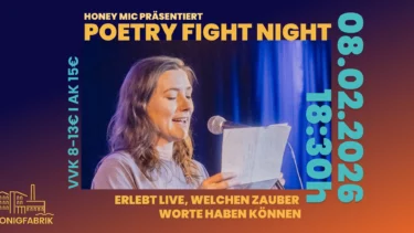 Poetry Fight Night by HoneyMic in der Honigfabrik