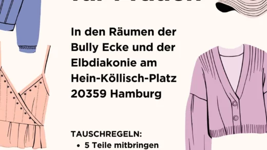 Poster des Kleidertauschs für Frauen*