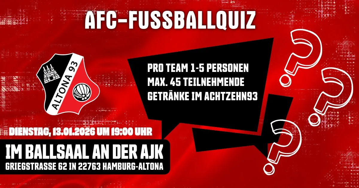 AFC-FUSSBALLQUIZ im Ballsaal AJK