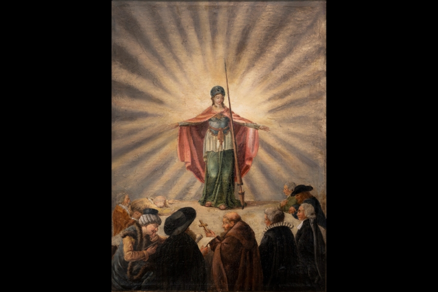 Erscheint im Strahlenkranz: Daniel Chodowieckis „Göttin der Toleranz“, fertiggestellt um 1791 