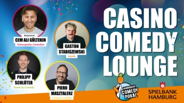 Die drei Comedians und der Moderator Cem Ali Gültekin sind die Stars des Abends  