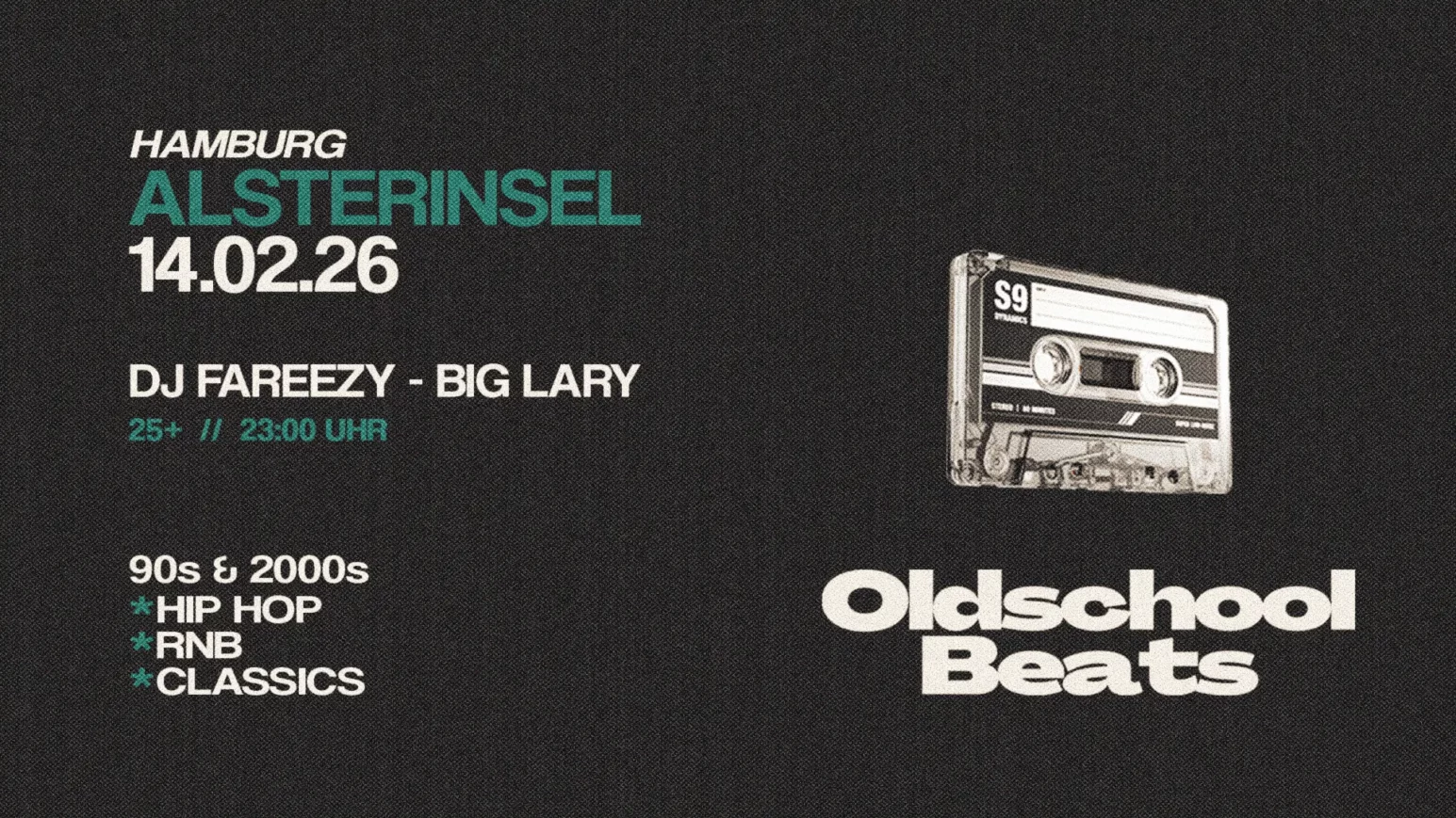 Oldschool Beats Aftershowparty auf der Alsterinsel