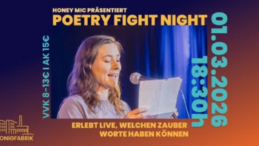 Poetry Fight Night by HoneyMic in der Honigfabrik