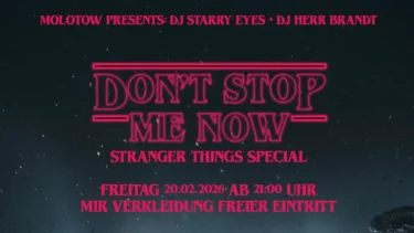 Don't Stop Me Now: Stranger Things Special im Molotow