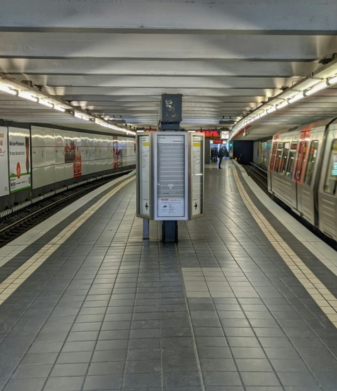 U-Bahn-Station in Hamburg