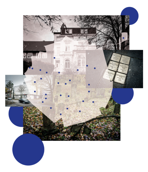 Auf der interaktiven Karte informieren aktuell circa 80 Orte über die jüdische Geschichte Wandsbeks