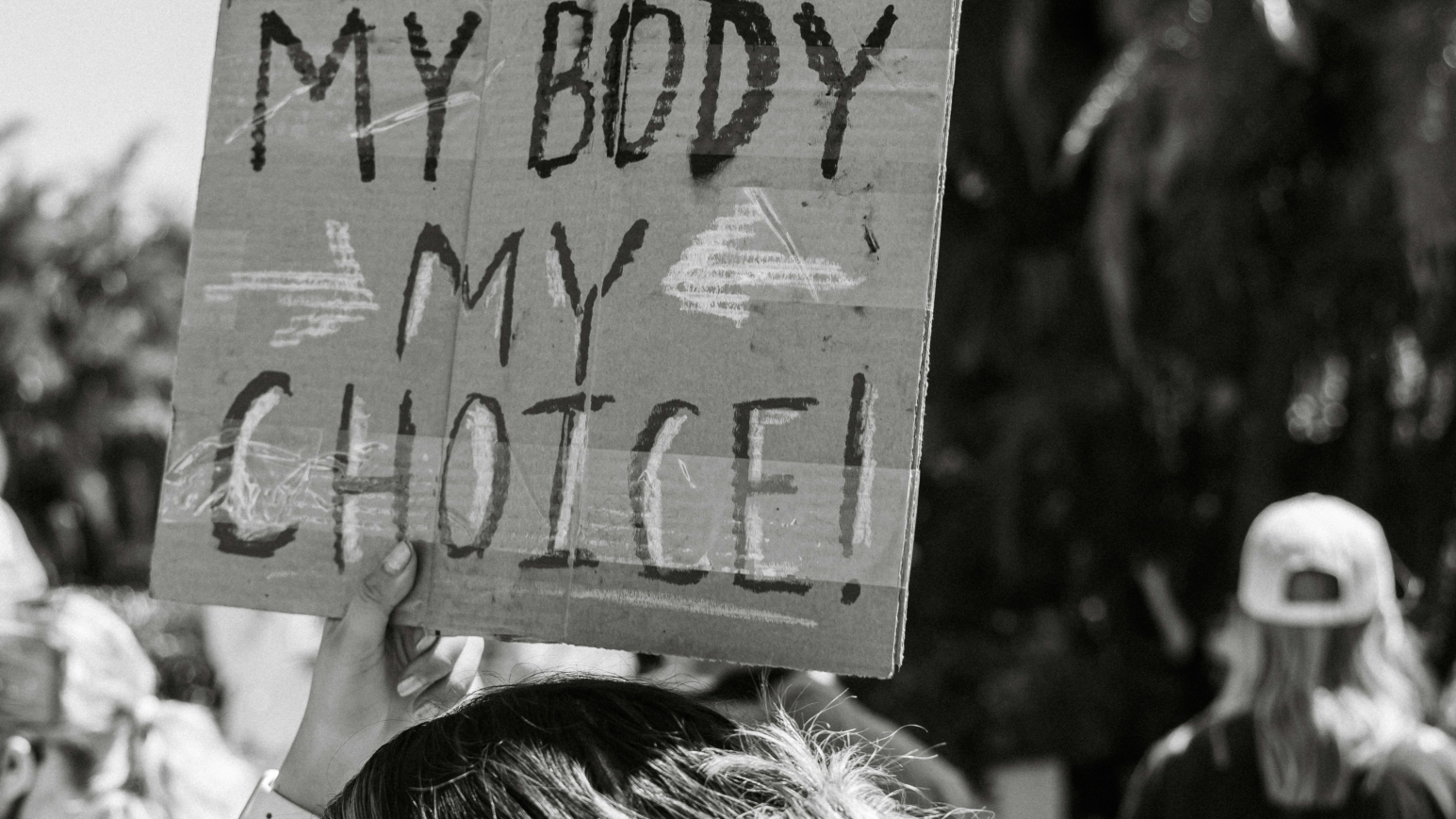 Demoplakat „My Body My Choice“