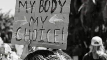 Demoplakat „My Body My Choice“