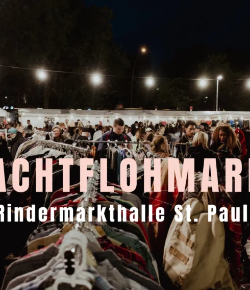 Nachtflohmarkt bei der Rindermarkthalle St. Pauli