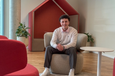 Dimitrios Loukipoudis ist Azubi für Bankkaufwesen und Leistungssportler