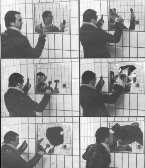 homosexuelle bespitzelt Fotoreihe aus der Ausstellung