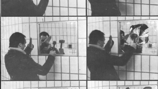 homosexuelle bespitzelt Fotoreihe aus der Ausstellung