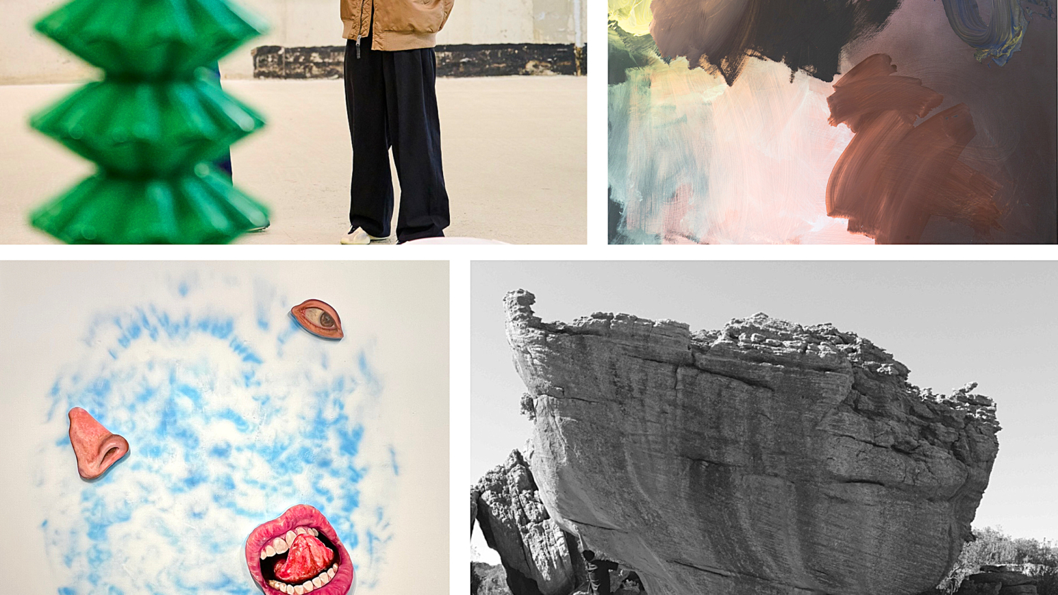 verschiedene Kunstwerke, die ausgestellt werden