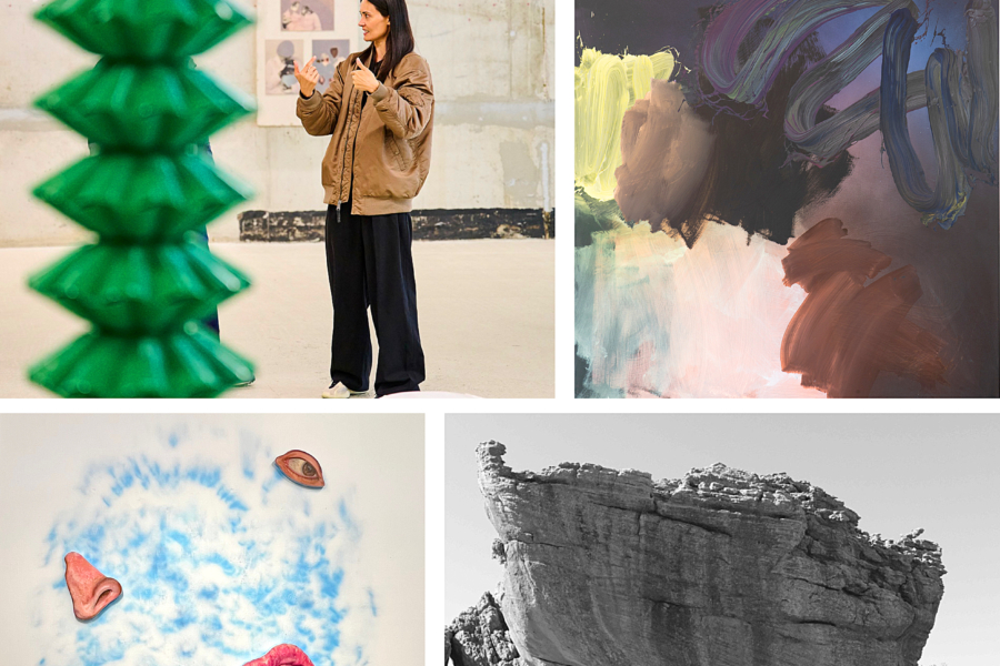 verschiedene Kunstwerke, die ausgestellt werden