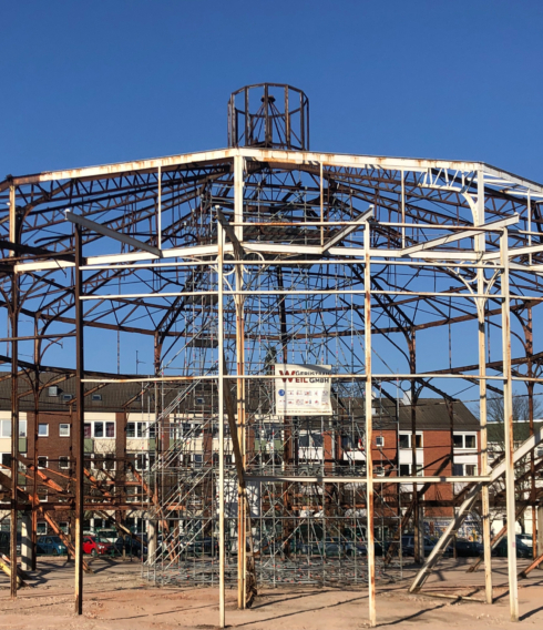 Das Stahltragwerk der Schiller-Oper (©Erik Brandt-Höge)