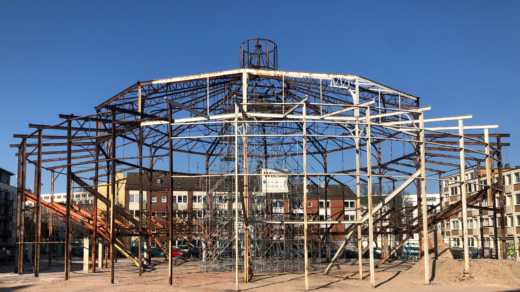 Das Stahltragwerk der Schiller-Oper (©Erik Brandt-Höge)