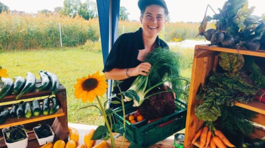 Eine der beiden "ElbErbsen",die seit dieser Saison neu zu Vier- und Marschlande Querbeet dazugestoßen sind.
