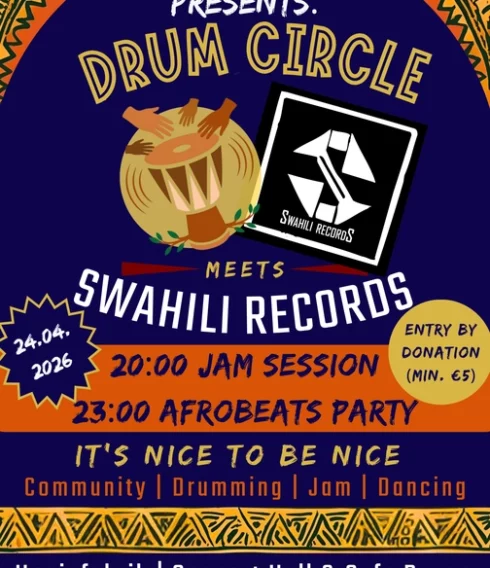 Drum Circle meets Swahili Records in der Honigfabrik