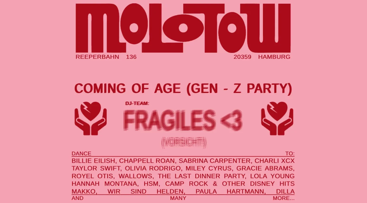 COMING OF AGE - Gen-Z Party im Molotow