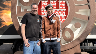 Jörn Wiemann-Huschi und Tanja Rieckmann-Mekhchoun, Vorsitzende bei St. Pauli Pride