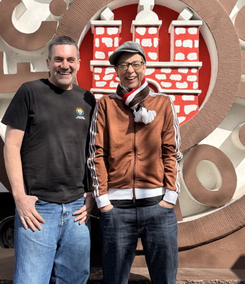 Jörn Wiemann-Huschi und Tanja Rieckmann-Mekhchoun, Vorsitzende bei St. Pauli Pride