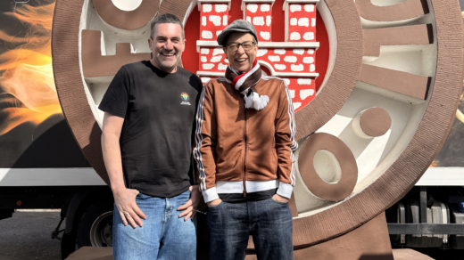 Jörn Wiemann-Huschi und Tanja Rieckmann-Mekhchoun, Vorsitzende bei St. Pauli Pride
