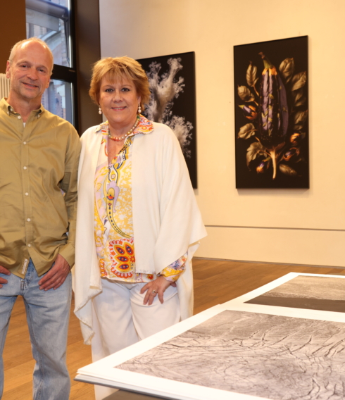 Fotograf Stephan Zirwes und Galeristin Livia Lisboa