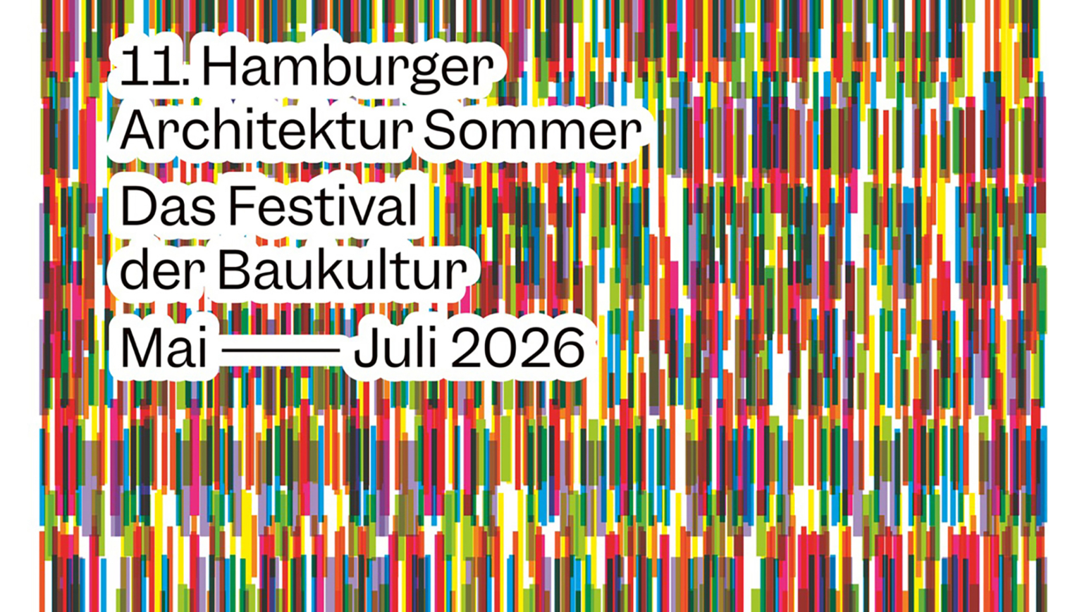 Das Plakat zu der Veranstaltung des 11. Hamburger Architektur Sommers