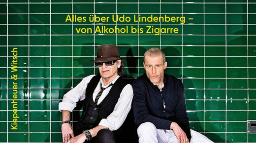 Udo Lindenberg und Benjamin von Stuckrad-Barre auf dem Buchcover des Romans „Udo Fröhliche“
