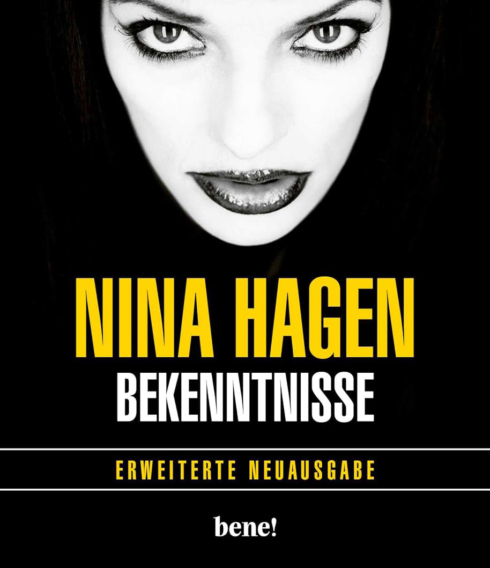 Nina Hagens Autobiografie „Bekenntnisse“ ist im bene! Verlag erschienen