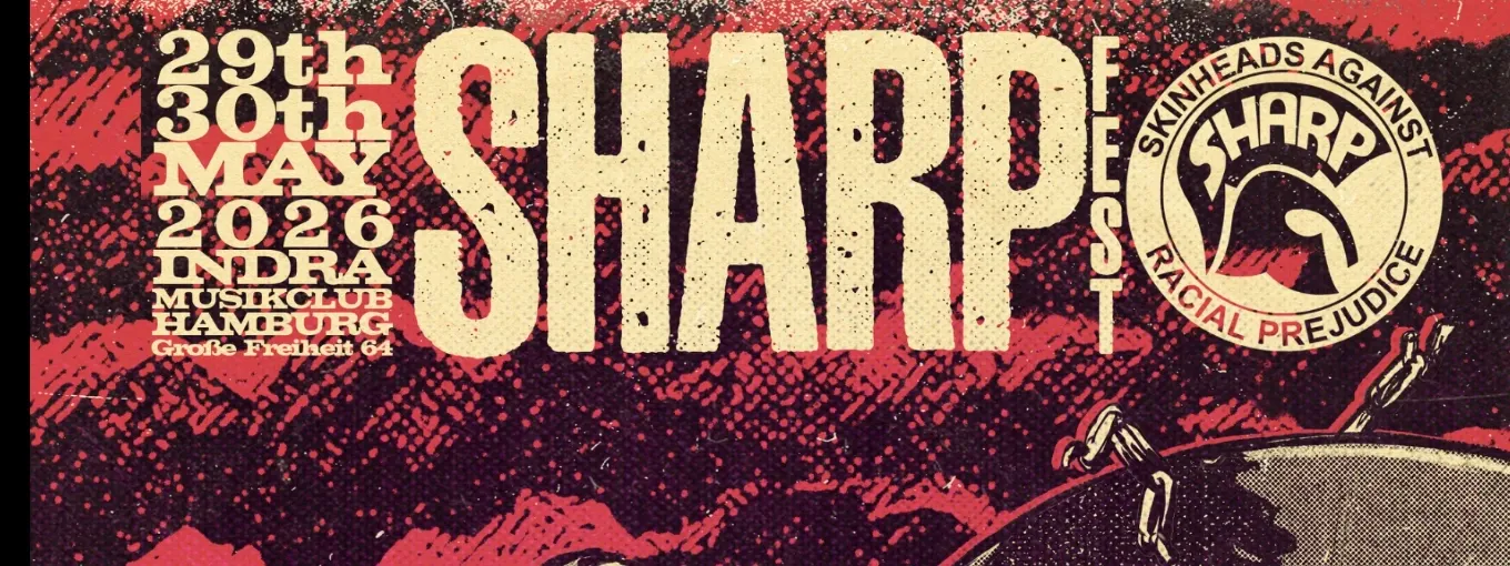 Plakat zum SHARP Fest in Indra Musikclub