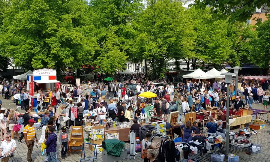Bild vom Flohmarkt am Großmarkt