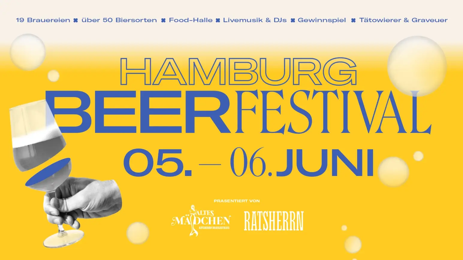HAMBURG BEER FESTIVAL 2026 im Ratsherrn Braugasthaus Mädchen