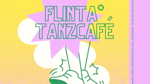 Plakat für das Flinta Tanzcafe