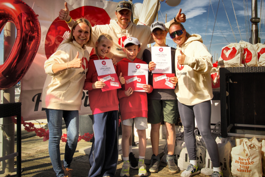 Siegerehrung der diesjährigen HerzPiraten Regatta